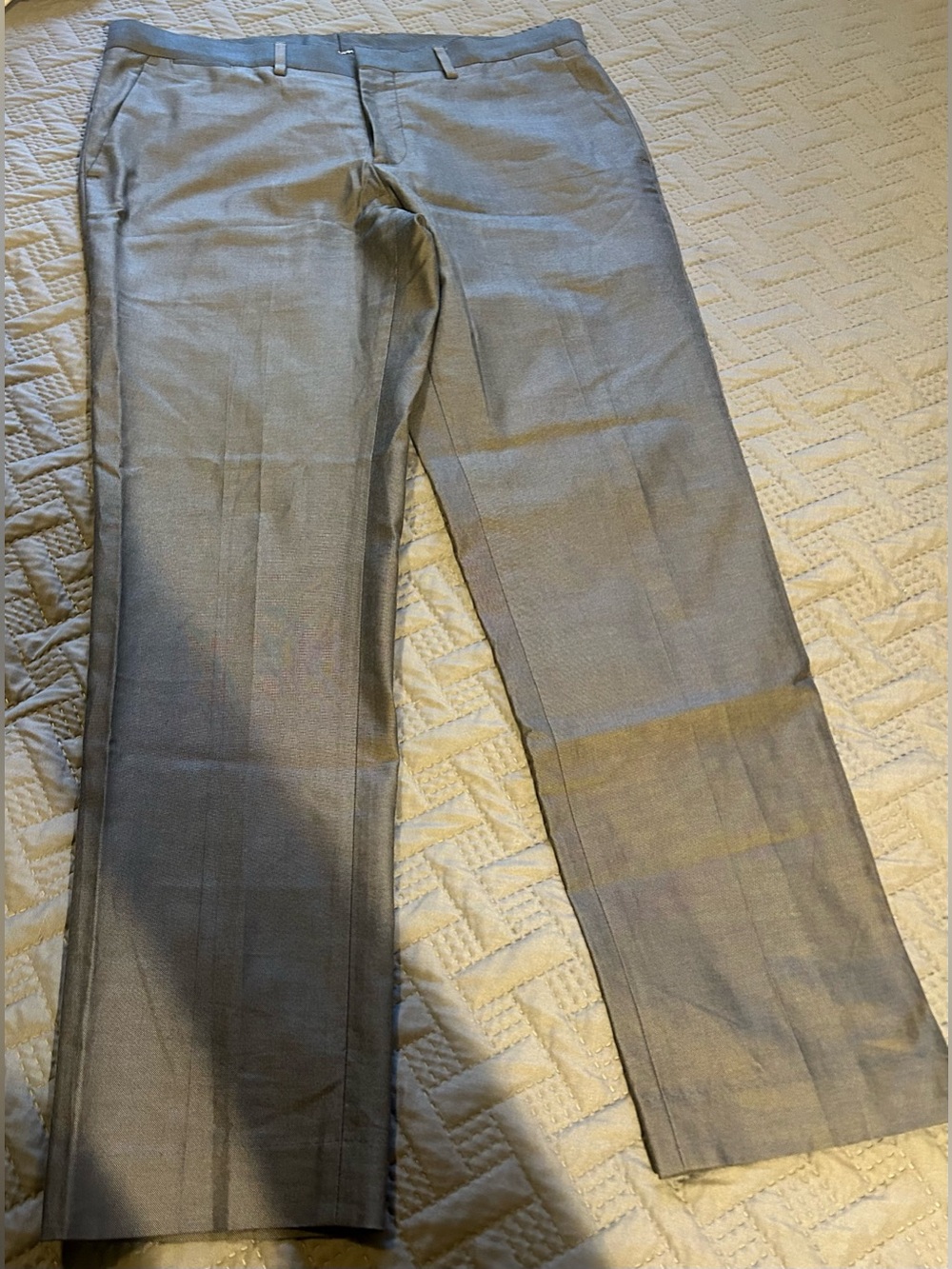 Men’s Express Extra Slim Dress Pants in Charcoal Gray Size 33X30